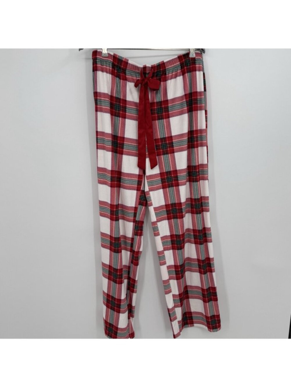 Target STARS ABOVE Cozy Pajama Set M Women's Red Long Sleeve Top & Plaid Pants - Picture 6 of 8